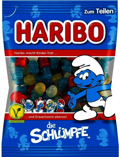 Цукерки Haribo Смурфи Die Schlumpfe жувальні 100 г - 1