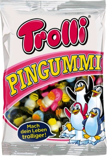 Цукерки Trolli Пінгвіни Pingummi жувальні 1000 г - 1