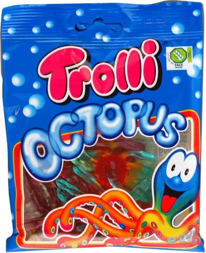 Цукерки Trolli Восьминіг Octopus жувальні 100 г - 1