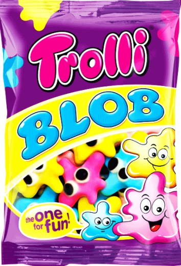 Цукерки Trolli Клякса Blom жувальні 100 г - 1