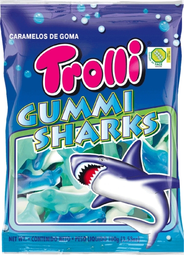Цукерки Trolli Акула жувальні 200 г - 1