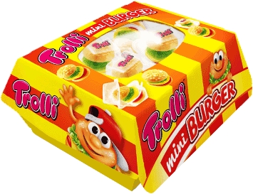 Цукерки Trolli Бургер mini Burger жувальні 50 г - 1