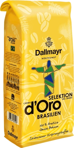 Кофе Зерновой Dallmayr Crema d’Oro Selektion des BRASILIEN Arabica 100% 1000 г - 1