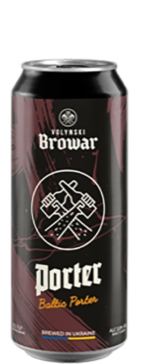 Пиво Волынский Бровар Porter Тёмное 15,5 % Baltic Porter Beer 5,8 % can (ж/б) 0,5 l (л) - 1