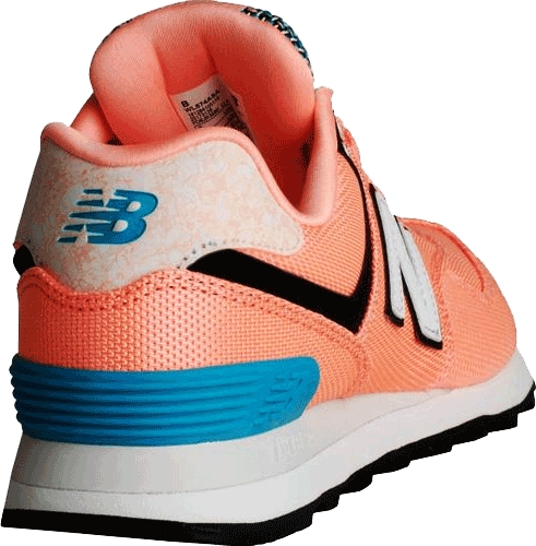 Кросівки New Balance WL574ASA Art School жіночі розмір 41 (US 9) весна-літо персикові/білі/блакитні тканина/синтетика - 2
