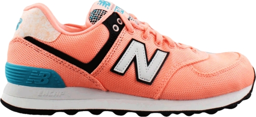 Кросівки New Balance WL574ASA. Art School жіночі розмір 42 (US 9.5) весна-літо персикові/білі/блакитні тканина/синтетика - 1