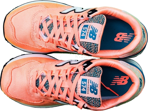 Кросівки New Balance WL574ASA. Art School жіночі розмір 42 (US 9.5) весна-літо персикові/білі/блакитні тканина/синтетика - 3