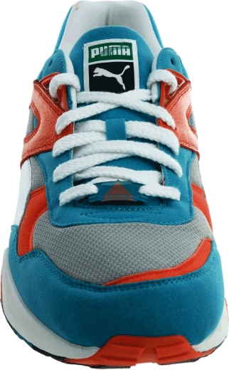 Кросівки бігові Puma 357837 07 Trinomic R698 CB/Nasturtium White Lg чоловічі розмір 46 (US 11.5) осінь-зима блакитні/бежеві/білі шкіра/текстиль/гума - 3