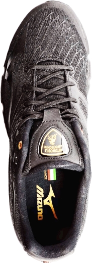 Кросівки Mizuno 44 GA166801 Wave Kuryu Lamborghini чоловічі розмір 42 (US 8) весна-літо чорні/сірі сітка/текстиль/гума - 4