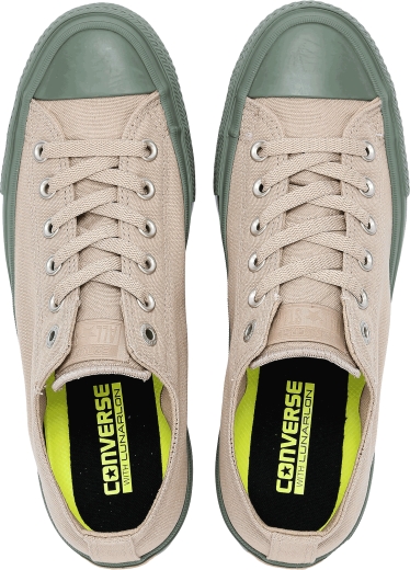 Кеди Converse 155705C Chuck Taylor All Star II Ox унісекс розмір 42 (US 8) весна-літо бежевий/зелений текстиль/гума - 4