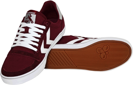 Кеди Hummel 63-943 3661-1 Slimmer Stadil Mono Low унісекс розмір 38.5 (US 6) весна-літо бордовий/білий шкіра/текстиль - 2