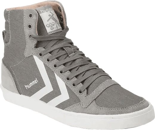 Кеди Hummel 64-188 2637-1 Slimmer Stadil Herringbone High унісекс розмір 42 (US 8) весна-літо сірий/білий замша/текстиль/резина - 1