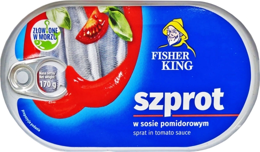 Філе скумбрії Fisher King в томатному соусі 170 г метал. ключ - 1