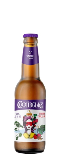 Пиво Умань Софиевское Вишня-Миндаль 11,0 % Uman Sofiyivske Cherry-Almond Beer 4,5 % стекло 0,33 л - 1