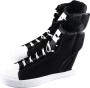 Кеди Adidas SLVR V20725 SLVR Men's High Top Sneakers чоловічі розмір 43 (US 9) весна-літо чорний / білий - 1