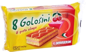Пирожное Golosini с вишней 8 шт Пирожное Golosini с вишней 8 шт