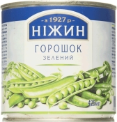 Горошек Нежин зеленый консервированный 400г ж/б Горошек Нежин зеленый консервированный 400г ж/б