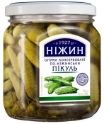 Огурцы Нежин Пикуль Консервированные по-Нежински 450 г Огурцы Нежин Пикуль Консервированные по-Нежински 450 г