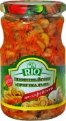 Шампиньоны RIO оригинальные по-корейски с морковкой 510 г стекло Шампиньоны RIO оригинальные по-корейски с морковкой 510 г стекло
