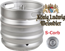 Пиво König Ludwig разливное 12,5% Weissbier Hell пшеничное светлое кег 30 л Пиво König Ludwig разливное 12,5% Weissbier Hell пшеничное светлое кег 30 л