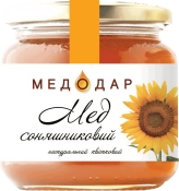 Мед квітковий соняшник Медодар скло Мед квітковий соняшник Медодар скло