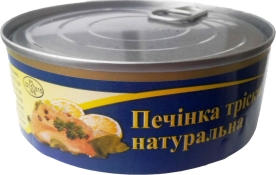 Консерва Juor Печінка тріски натуральна 240 г метал. ключ Консерва Juor Печінка тріски натуральна 240 г метал. ключ