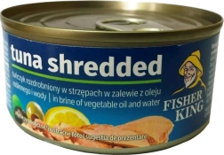 Тунець Fisher King подрібнений в оліі 170 г метал. ключ Тунець Fisher King подрібнений в оліі 170 г метал. ключ