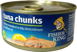 Тунець Fisher King шматочками в оліі 170 г метал. ключ Тунець Fisher King шматочками в оліі 170 г метал. ключ