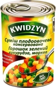 Смесь 3 Kwidzyn плодоовощная консервированная горошек зеленый кукуруза и морковь 400 г металл. ключ Смесь 3 Kwidzyn плодоовощная консервированная горошек зеленый кукуруза и морковь 400 г металл. ключ